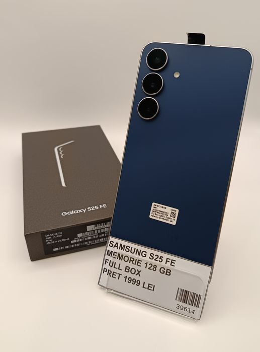 Royal amanet: Samsung Galaxy S25 FE, 128Gb, Full box/Nou
