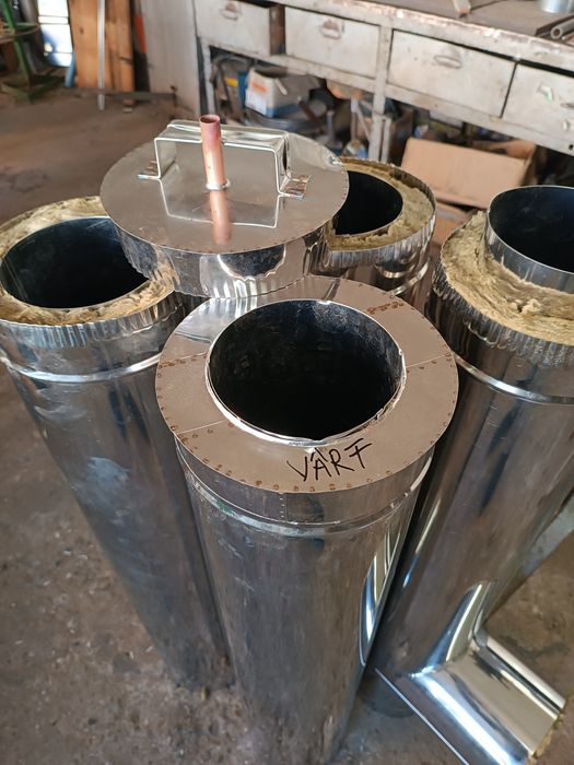 Vand cos de fum (horn) dublu izolate