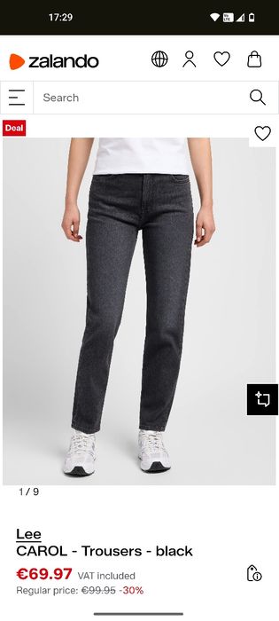 Черные джинсы Lee