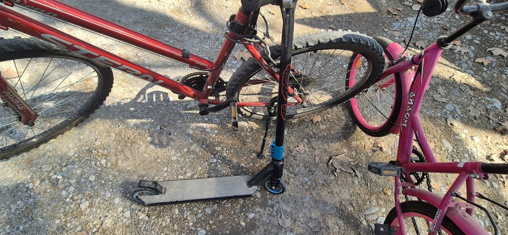 3 велосипеды + 1 самокат