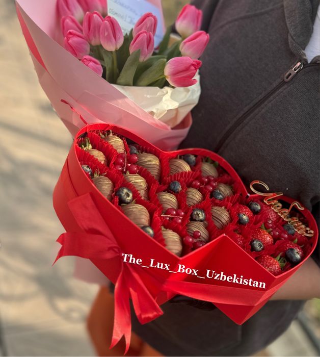 Клубника в шоколаде, подарки, shokoladli klubnika, sovg’a