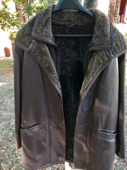 Vând haina(geaca)piele imblanită, mărimea 48,nouă