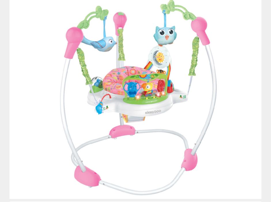 Saritor Kikkaboo cu panou interactiv si inaltime reglabila Forest Fun