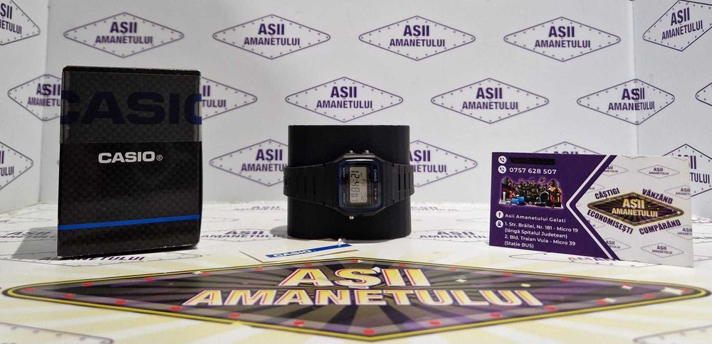 Ceas Casio Model F-91W-1YEG, nou la cutie
