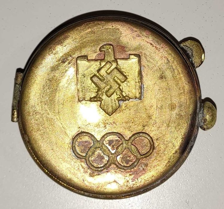 Нацистки кутийки за компас или ръчен часовник, месинг ВСВ