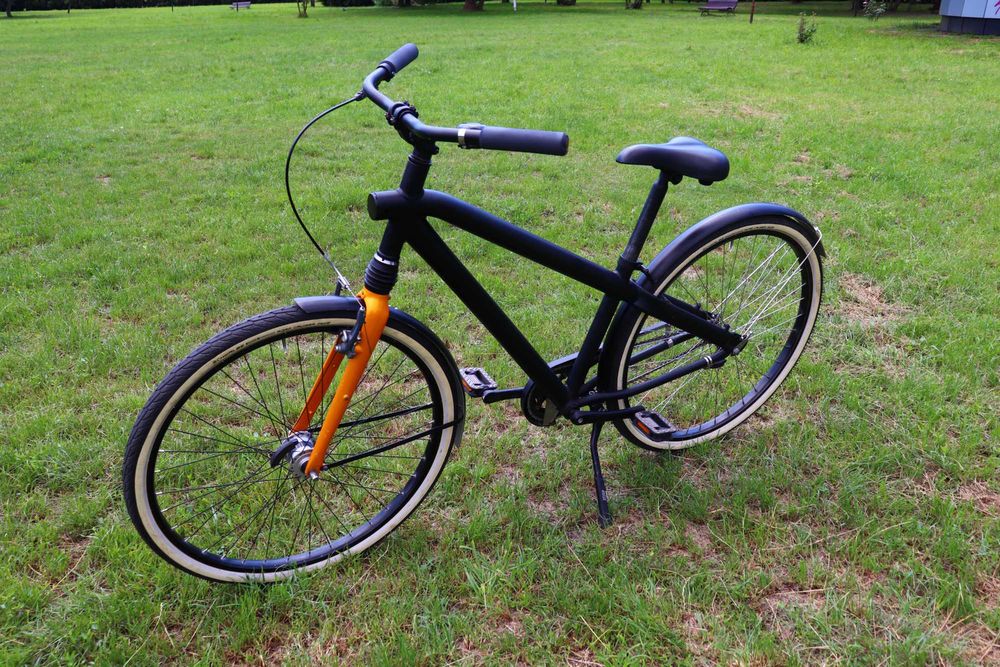 Bicicletă oraș VanMoof F6 Custom, Neagră, Roți 28, Furcă Bontrager monoshock