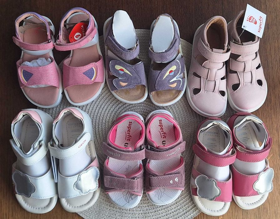 Сандали - нови - Geox, Superfit, Garvalin - н. 25