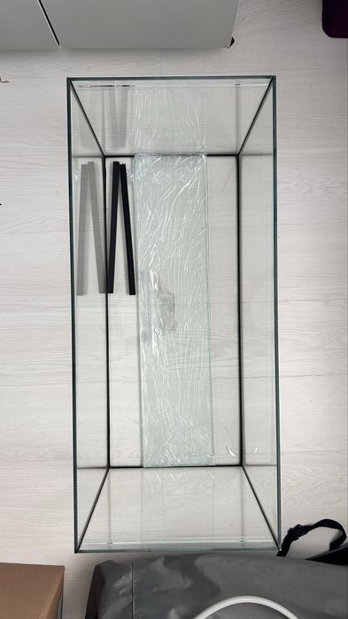 ЧИСТО НОВ 112 литра 80/35/40 аквариум AquaEl