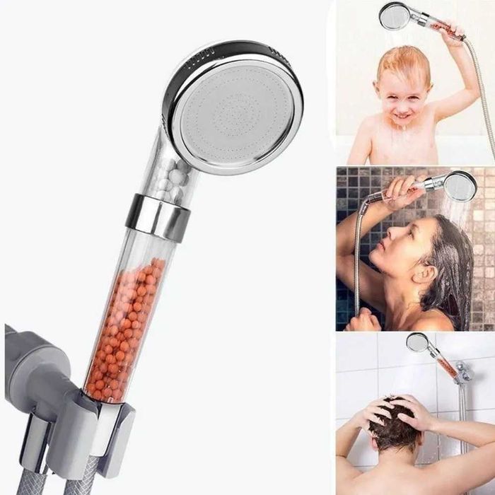 КОМПЛЕКТ ОТ 2 БРОЯ СПА Душ слушалка с минерали турмалин и германий