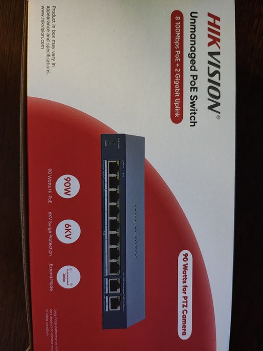 Swith 8 porturi POE și 2 uplink Gigabit