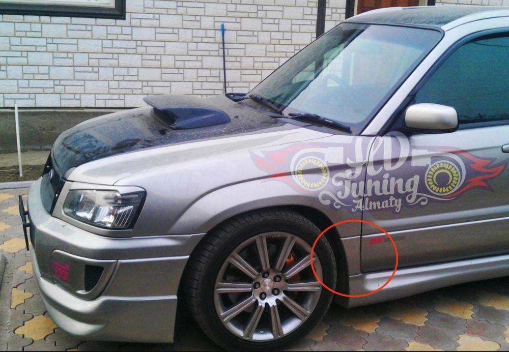 Бананы на передние крылья Cross Sport Subaru Forester SG