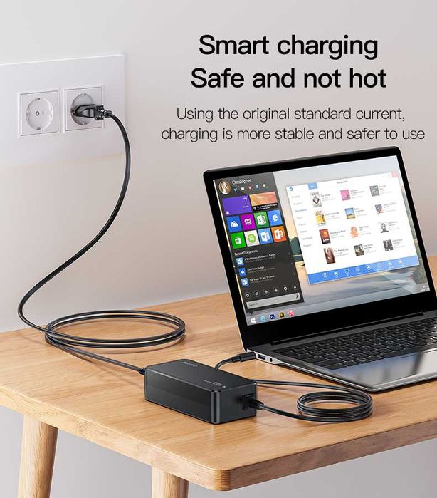 Yesido CG11E 65W 15в1 Универсальное зарядное устройство для ноутбуков