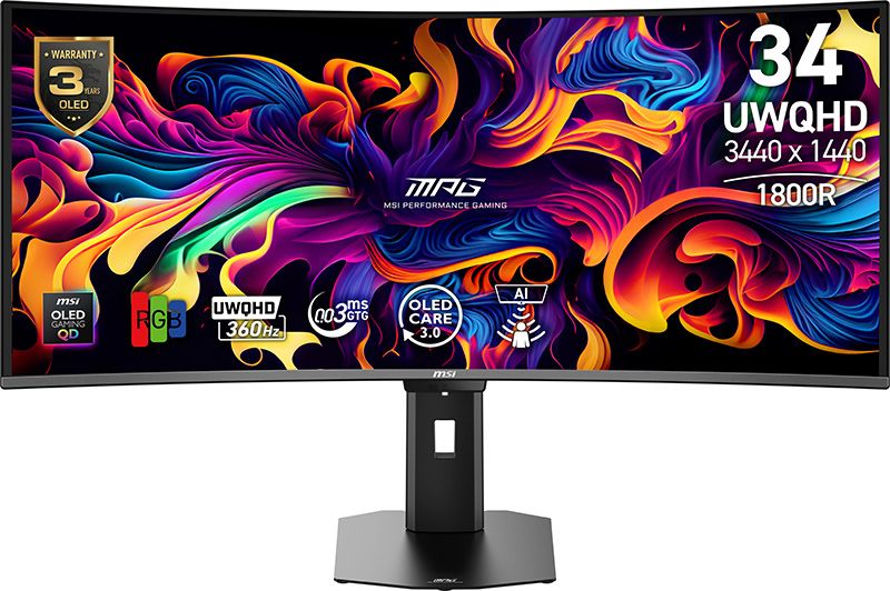 MSI MPG 341CQR QD-OLED X36 — 34” игровой монитор 5го покол. под заказ!