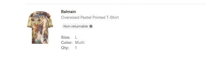 Tricou Balmain oversized pastel L