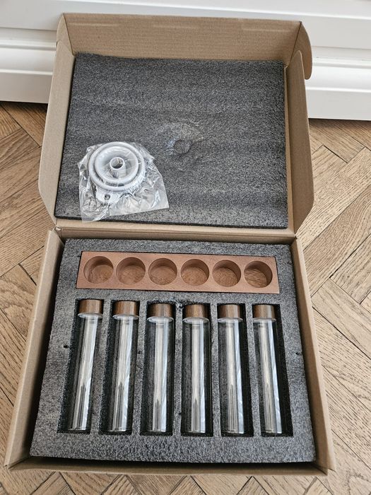 Eprubete sticla depozitare cafea boabe