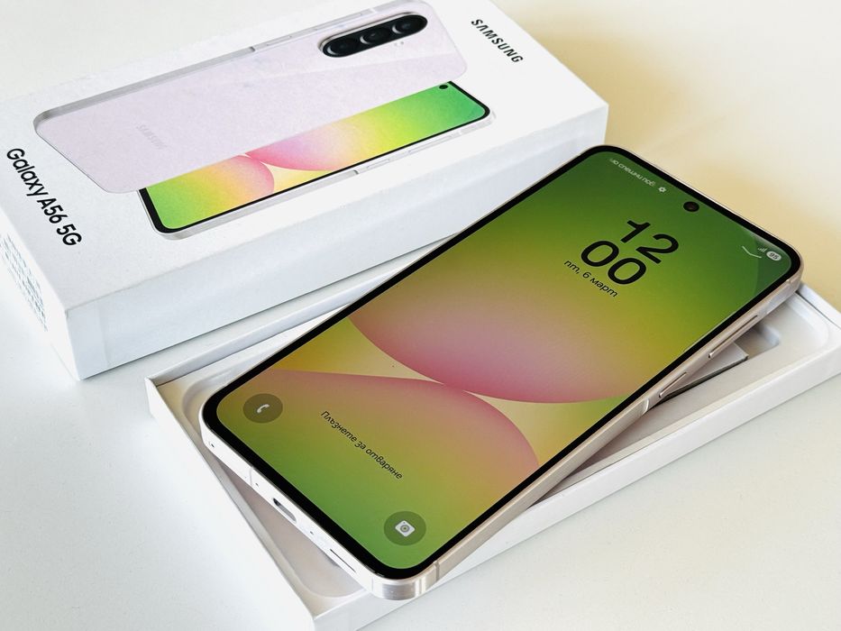 Samsung A56 8GB Ram 128GB Pink Гаранция 6 месеца