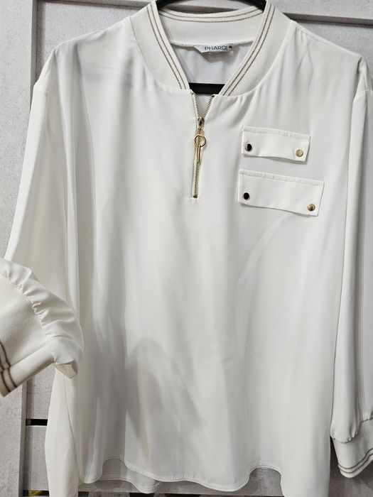 Новая белая блузка, 46(+6)