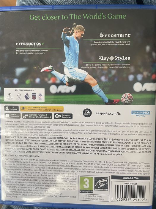 Продам fifa24 диск от playstation 5
