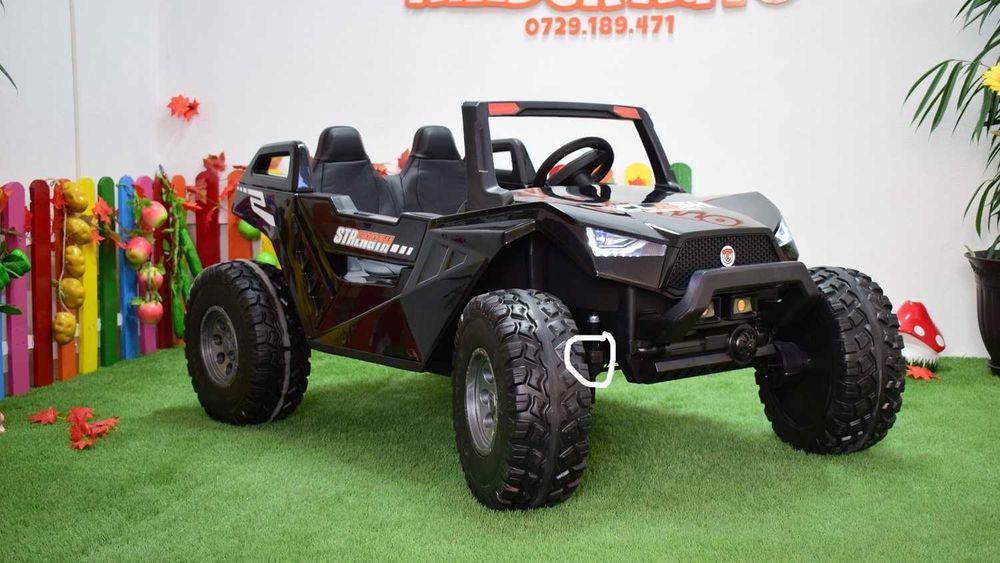 UTV electric cu 4 locuri, Kinderauto XXL Buggy 400W 24V 14Ah Black