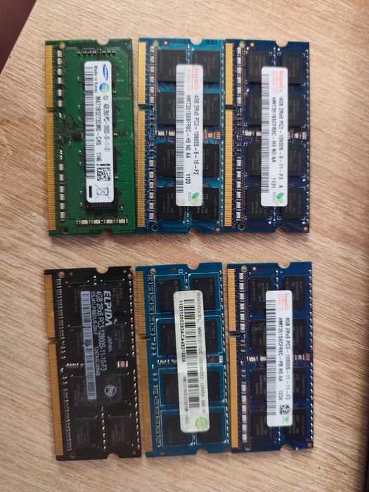 Memorie sodimm 4GB DDR3 1333/1600 MHz PC3 – Samsung Hynix Elpida