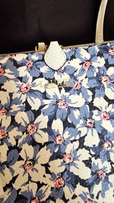 Geanta Ralph Lauren de dama, reversibila, cu 2 fețe, originala NOUĂ