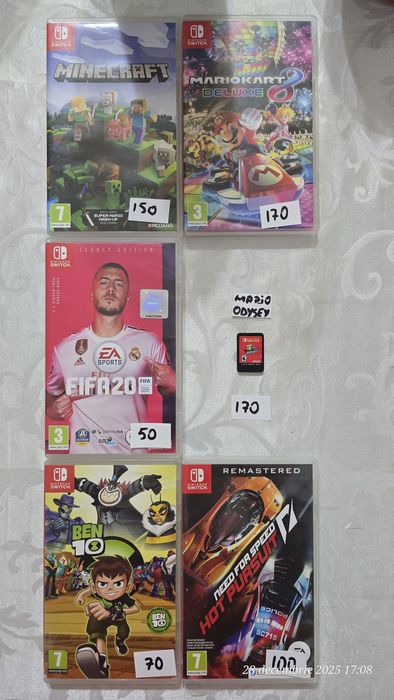 Vând jocuri Nintendo switch
