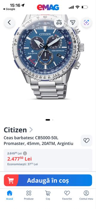 Citizen eco drive titanium in stare foarte buna