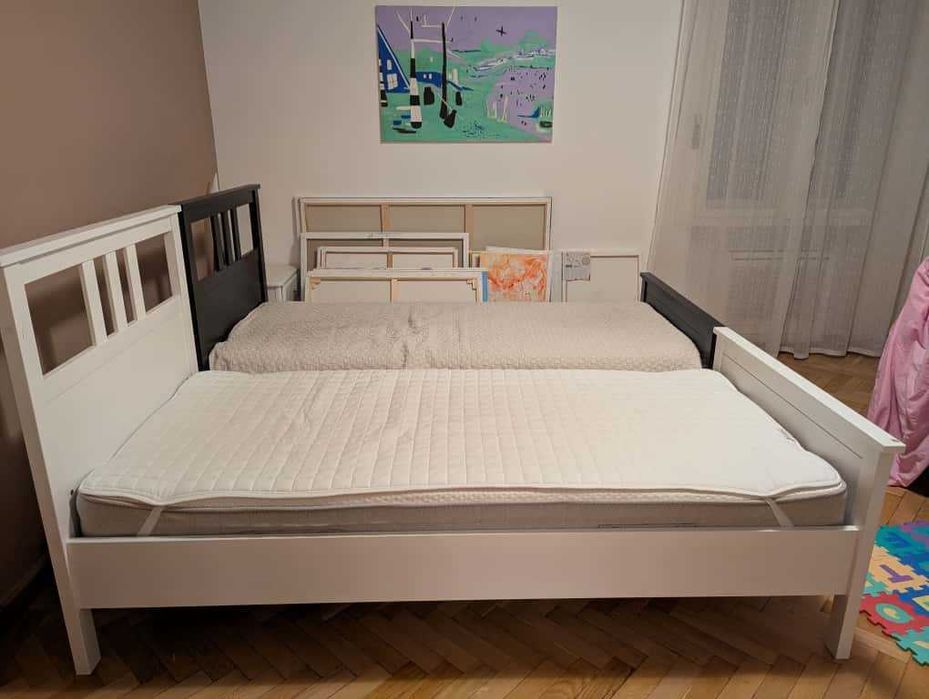 2 X Pat Hemnes IKEA + somieră LURÖY si saltea VATNESTRÖM + topper