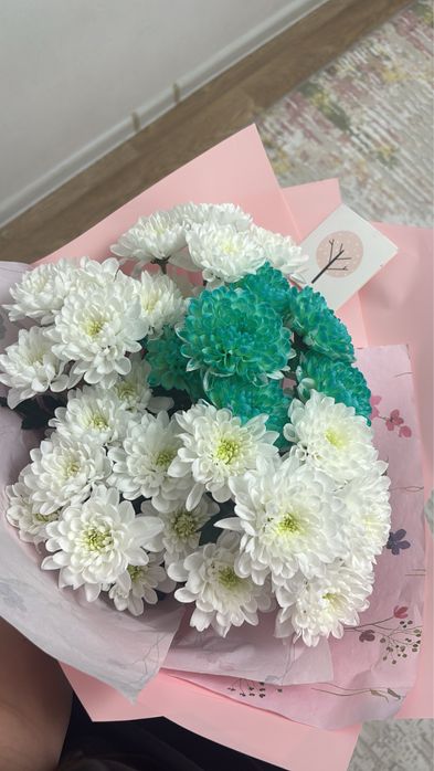 Цветы букет хризантемы