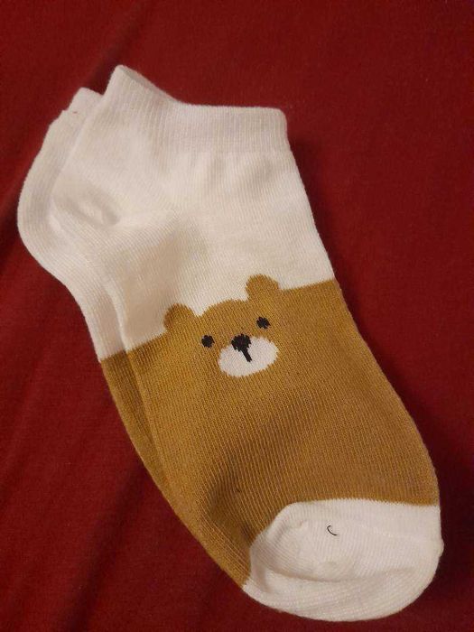 5 броя Дамски къси чорапи с Мече