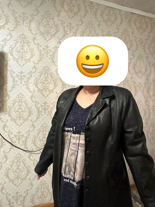 Женская кожаная жакет,