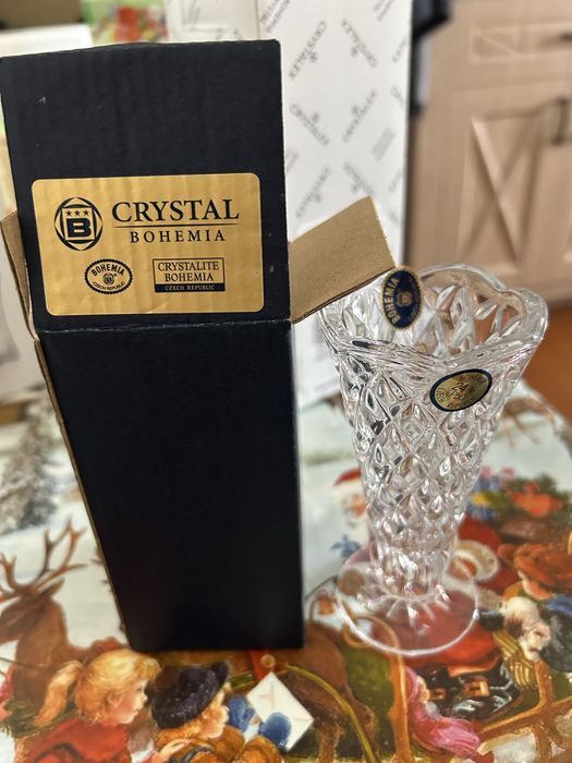 Чешские вазы Bohemia Crystal