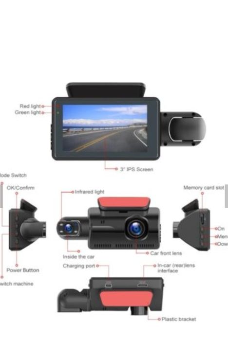 Camera auto de bord DVR duala RoHS® SafetyFIRST Rezolutie 1980x1080P H