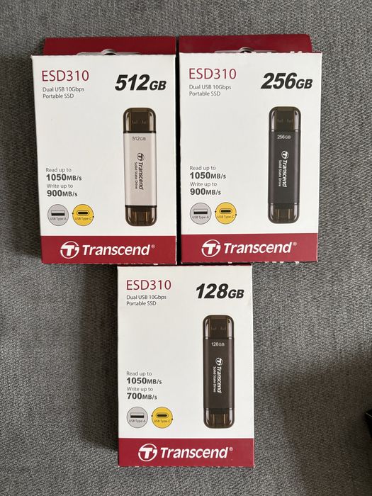 Внешний SSD Transcend. Есть М.2 и micro sd.