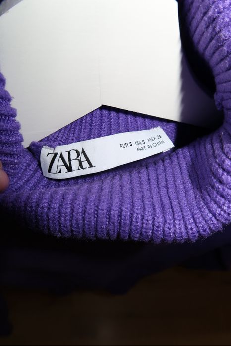 Лилав къс пуловер