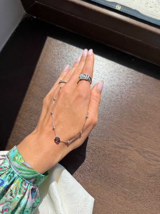 Чокер Серебро Шпинель