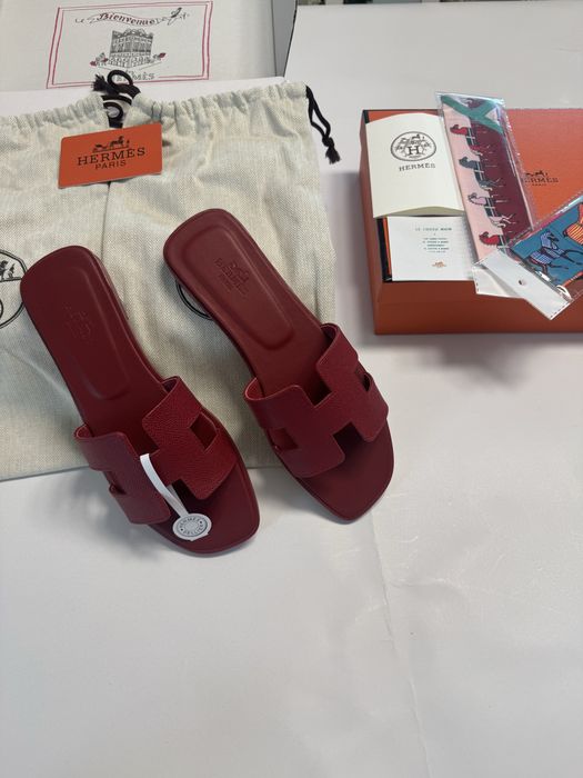 *PREMIUM* Papuci Hermès , Full Box, Mărimi 35/41 , 100% Piele Naturală