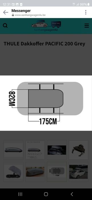 Cutie Portbagaj Thule ocean 200
