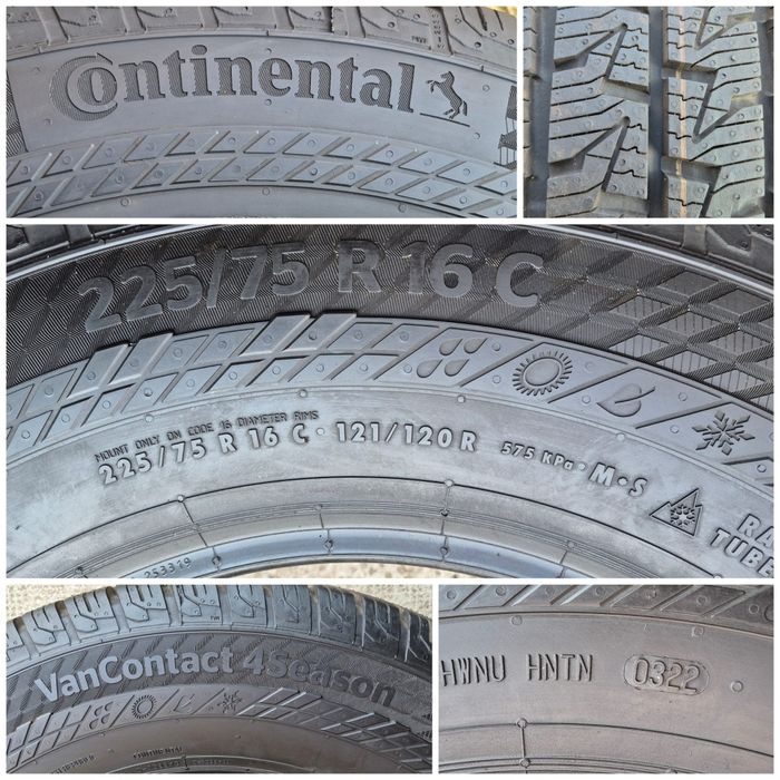 O bucată 225/75 R16C M+S iarnă - una Michelin Continental