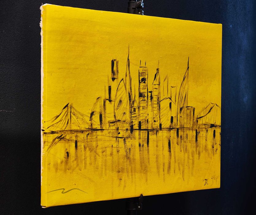 Картина казахстанского художника, холст, масло  70х47 см