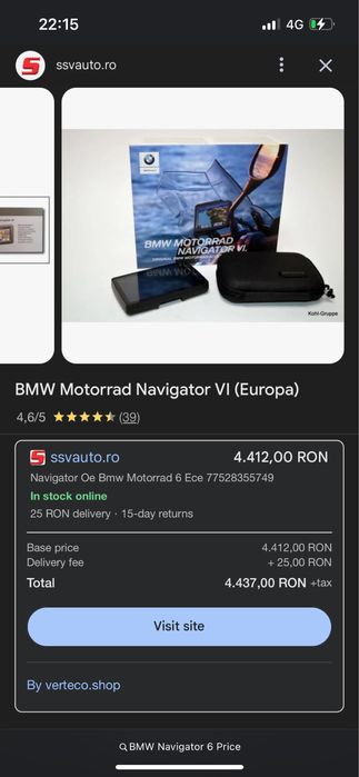 Bmw Navigator VI 6 - R1250GS nou, pack complet & Baterie & Harti 2024+
