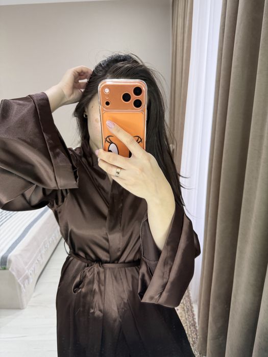 Шелковый халат для дома