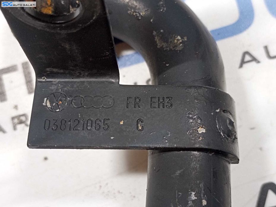 Teava Conducta Metalica Aerisire Racire Apa Skoda Octavia 2 1.9 TDI 2004 - 2013 Cod 038121065 038121065C [M5550]