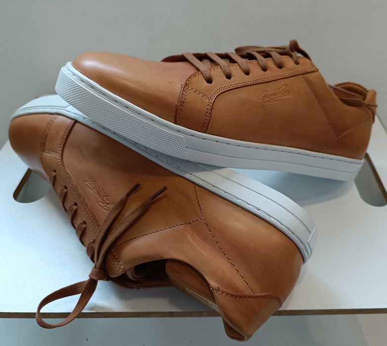 Pantofi sport casual 39 39.5 lucrati manual G. Rizo NOI piele naturala