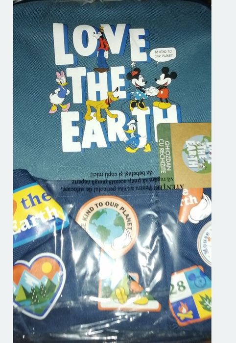 Ghiozdan Mickey Mouse echipat cu rechizite