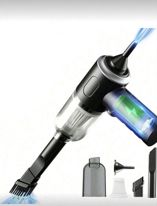 Мини безжична прахосмукачка за кола / бюро – мощно почистване