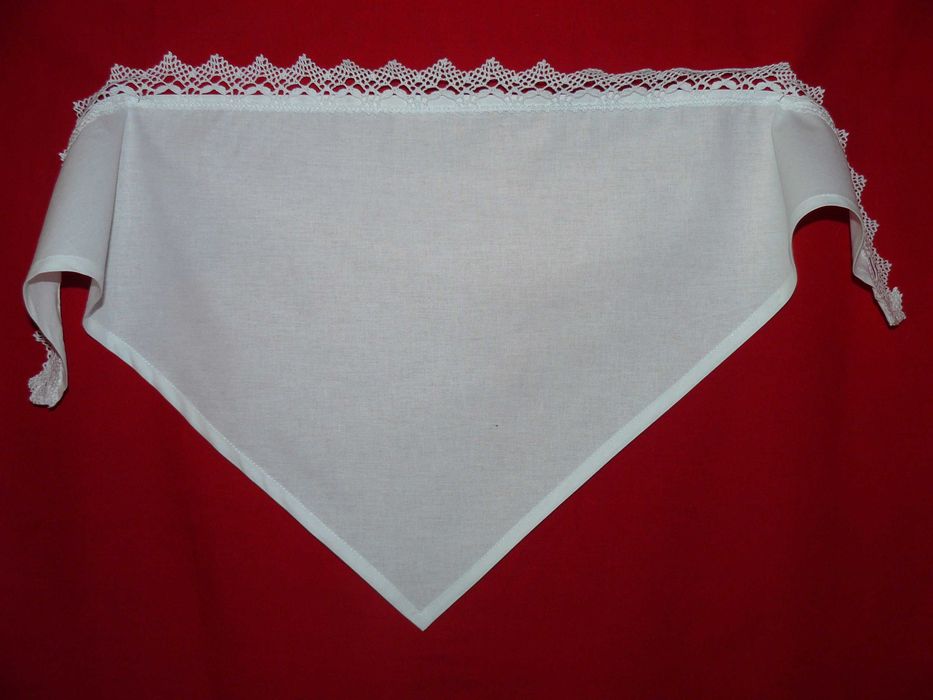 Кърпи за глава от ранфорс-бели и червени, различни модели и размери