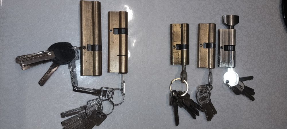 Замки дверные. Серцевины