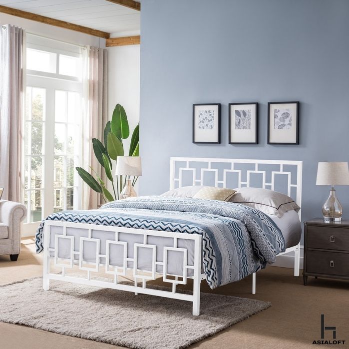 Металлическая Кровать Двухспальная, Темир Кровать Стиле Лофт,