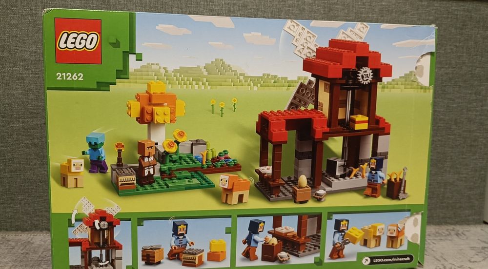 LEGO Minecraft Ferma cu moara de vant 21262